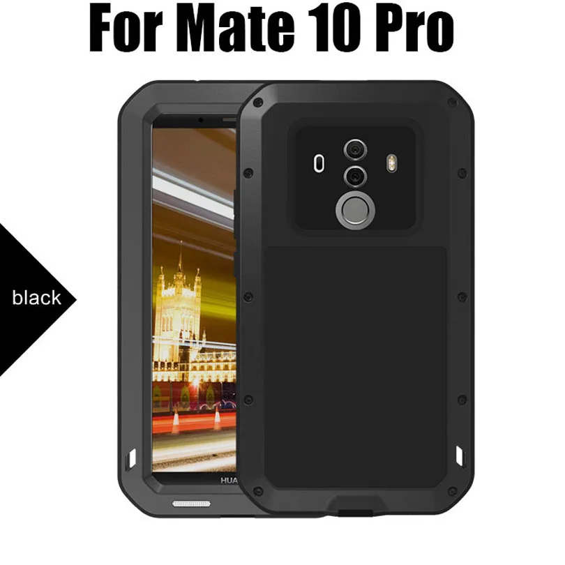 Для Huawei Mate 10 Pro Оригинал LOVE MEI алюминиевый металл + стекло Gorilla Shock Drop