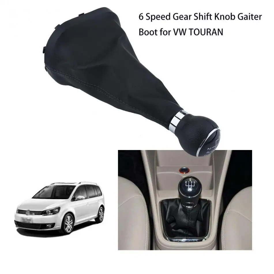 6 Скорость ручка переключения рулевого механизма автомобиля Gearstick гетры загрузки