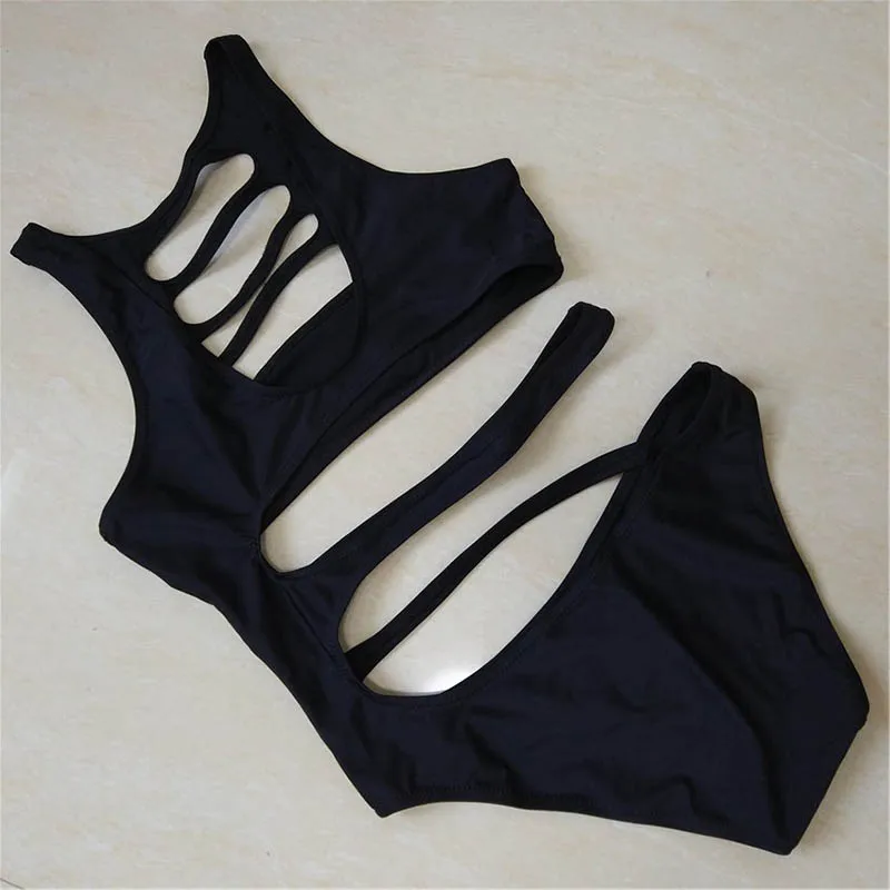 Бандажный цельный купальный костюм 2019 одежда для плавания женские купальные