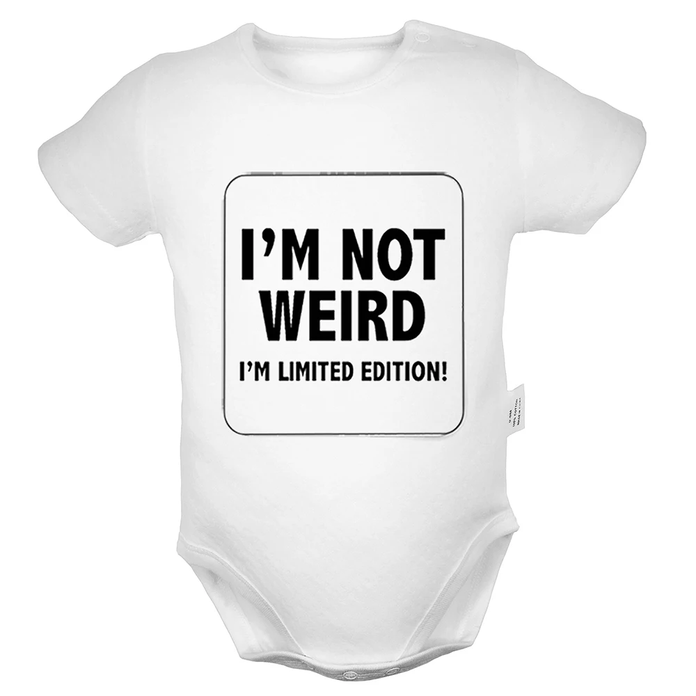 Funny I'M NO WEIRD I'm limited edition/Дизайнерская одежда для новорожденных мальчиков и