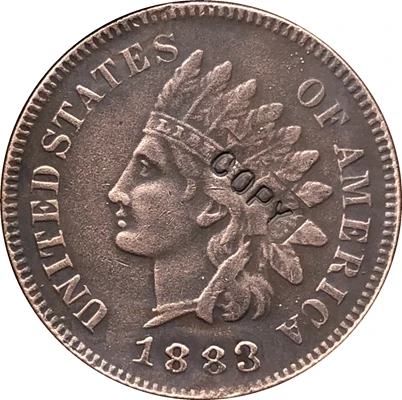 

1883 Indian head cents coin copy