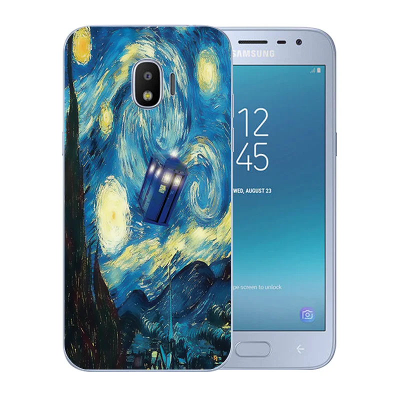 Прозрачные чехлы из ТПУ для Samsung Galaxy J2 Pro 2018/SM-J250F силиконовый чехол с рисунком Ван