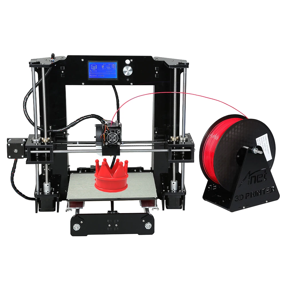 Anet 3d принтер Autolevel и нормальный A8 A6 легко собрать Reprap i3 DIY комплект с нитью 8 Гб SD