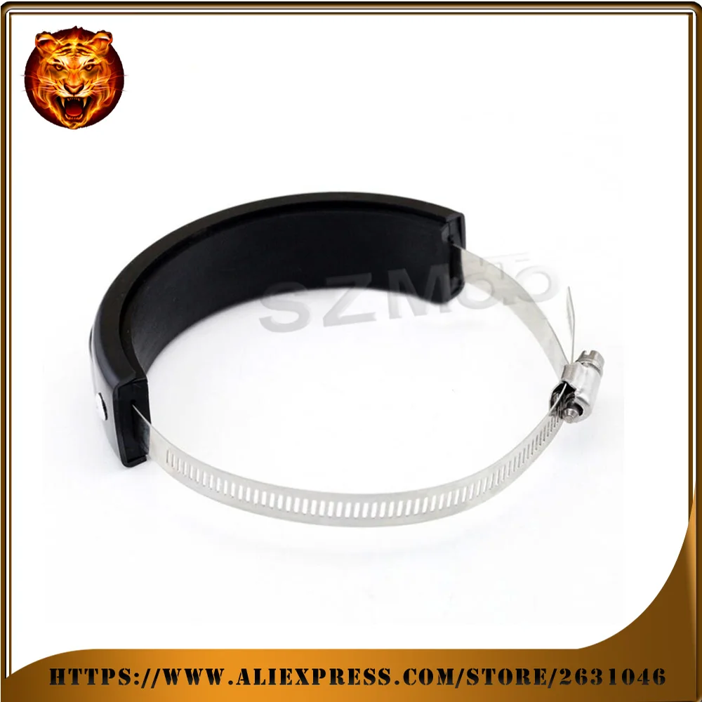 Motorcycle Silencer Round Oval Exhaust Protector Protect Can Cover For SUZUKI AN250/400 UH125/150/200 Burgman 100mm-140mm LOGO | Автомобили