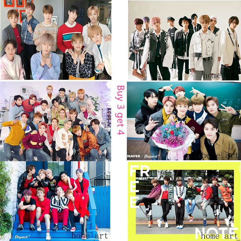 NCT2018 корейские постеры наклейки на стену украшения хорошее качество принты