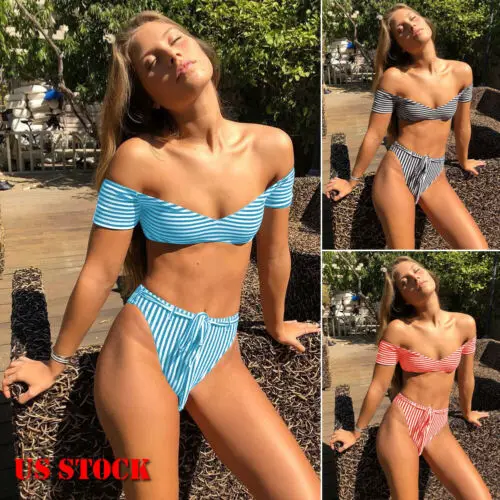 

2019 Summer New Women Bandage Push-Up Bra Bikini Top Bandeau Swimwear Swimsuit Beachwear Bathing