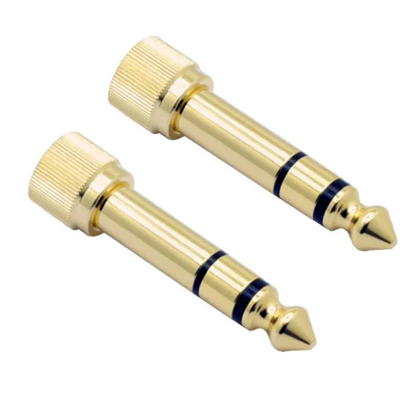 100pcs6.35mm 3 Poles Stereo Male Plug to 3.5mm Female Socket Jack 6.35mm Adapter Connector | Обустройство дома