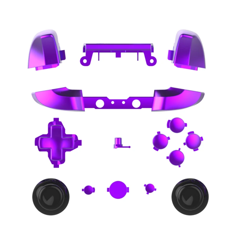 Данные лягушка Замена ABXY триггер Thumbstick для Xbox One тонкий геймпад хром полный кнопки комплект для Microsoft Xbox One S Slim