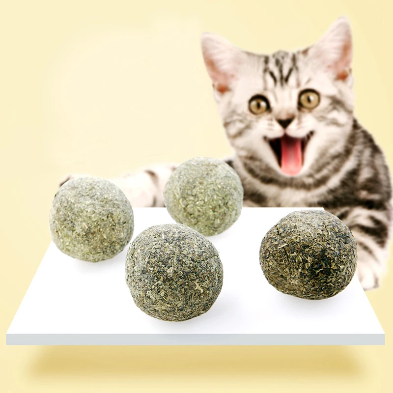 Натуральные дикие кошачьи закуски кошачий мячик для домашних животных мята
