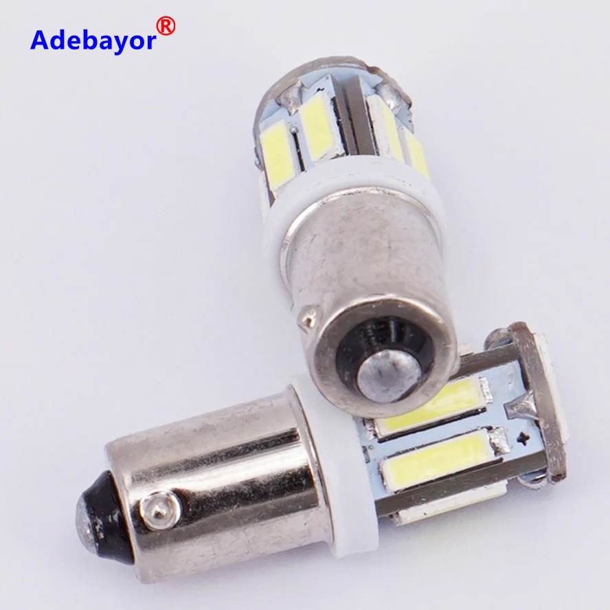 2 шт. BA9S T4W 10 SMD 7014 7020 светодиодный 10SMD автоматический индикатор интерьера бокового
