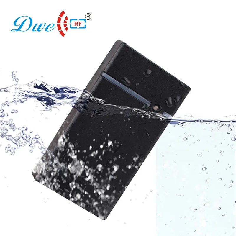 DWE CC RF черный Мини 125 кГц EM4100 rfid считыватель карт с считывателем rs232|125khz em4100|em4100