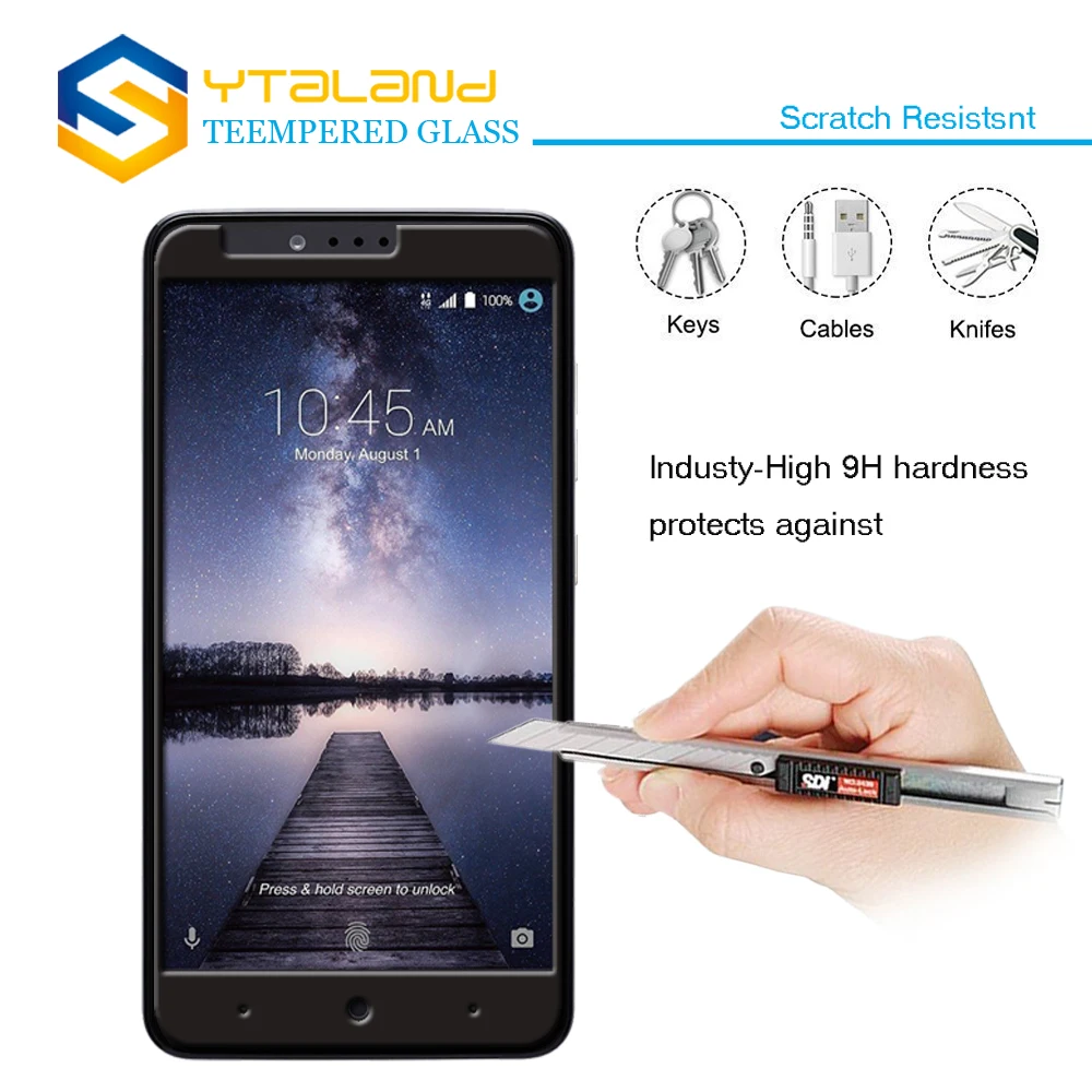 Ytaland 2.5D 0 3 мм 9H + Полное покрытие Премиум Закаленное стекло для ZTE Z983 Защитная
