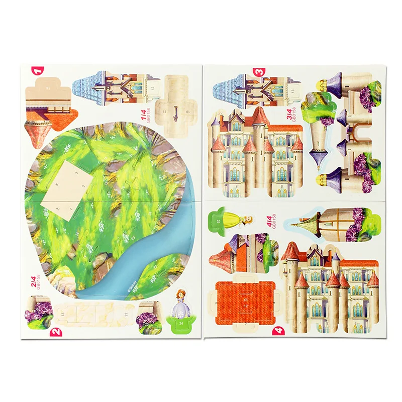 Disney из мультфильма Холодное сердце 3D головоломки для ребенка пазл Бумага