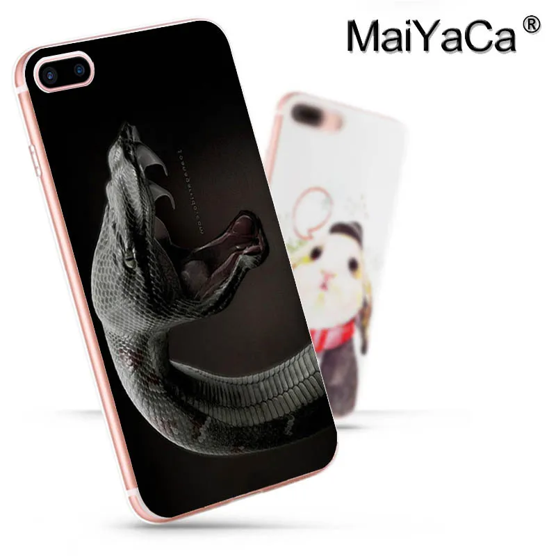 Чехол для телефона MaiYaCa с животным змеиным или крокодиловым узором iphone SE 2020 11 pro 8 7
