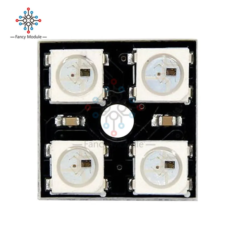 WS2812B 2*2 4 бит полный цвет 5050 RGB Светодиодная лампа панель света для Arduino |