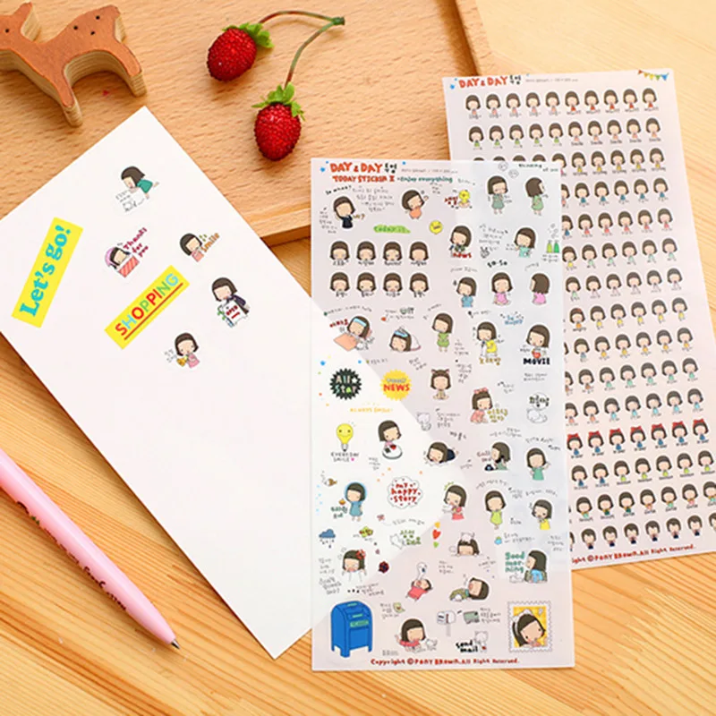 Корейские канцелярские принадлежности история время игривый цыпленок Super