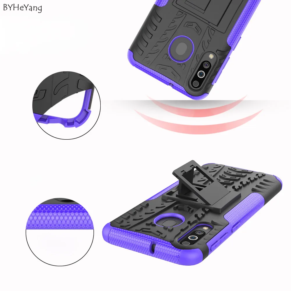 Чехол для Samsung Galaxy M30 чехол из ТПУ и поликарбоната матовый бронированный бампер