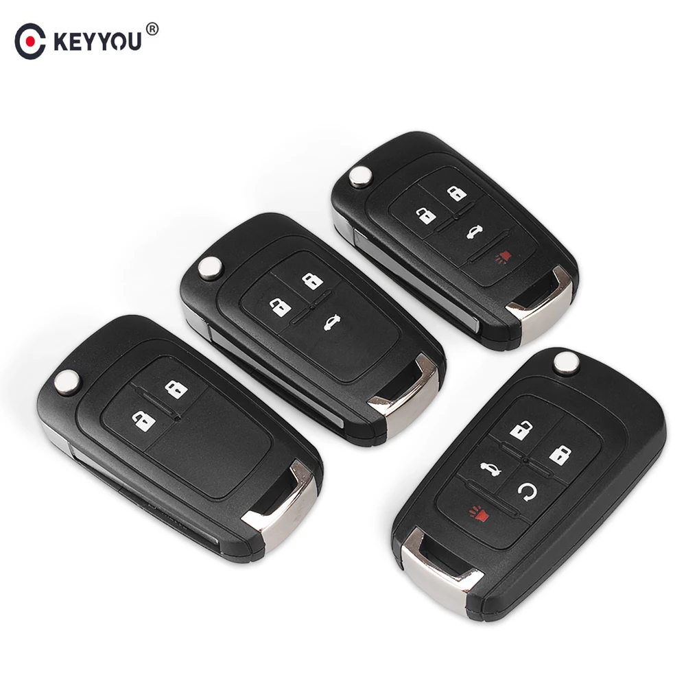 Раскладной корпус KEYYOU для автомобильного ключа дистанционного управления Chevrolet
