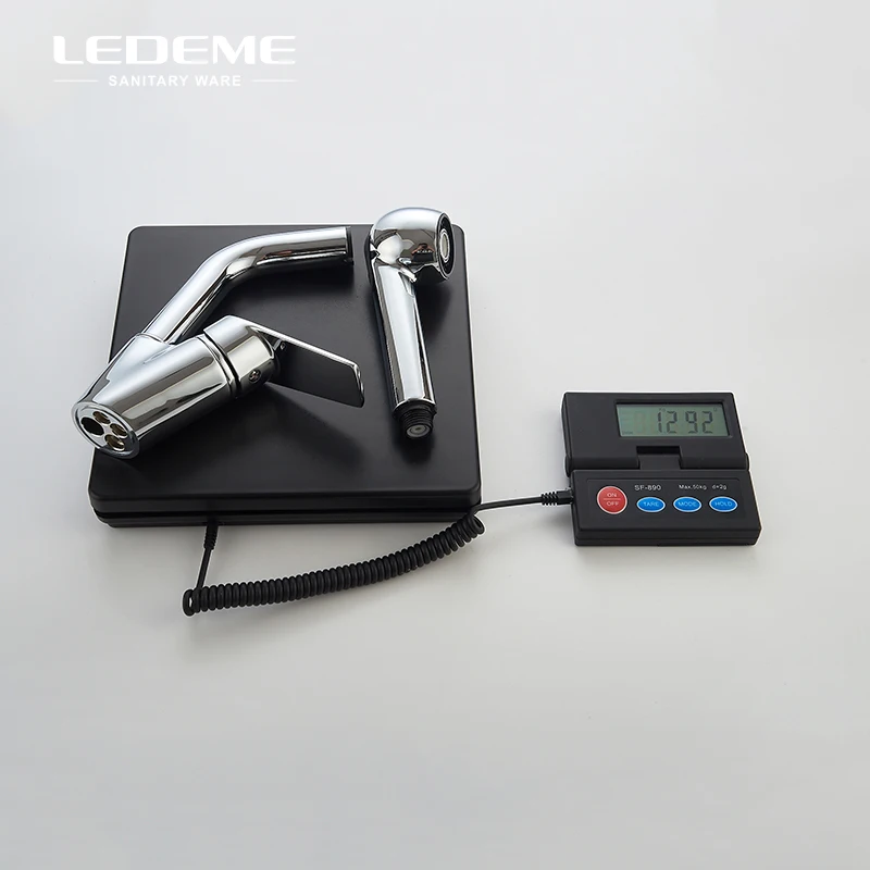 LEDEME Новый Съемный кухонный кран с одной ручкой выдвижной двухфункциональный
