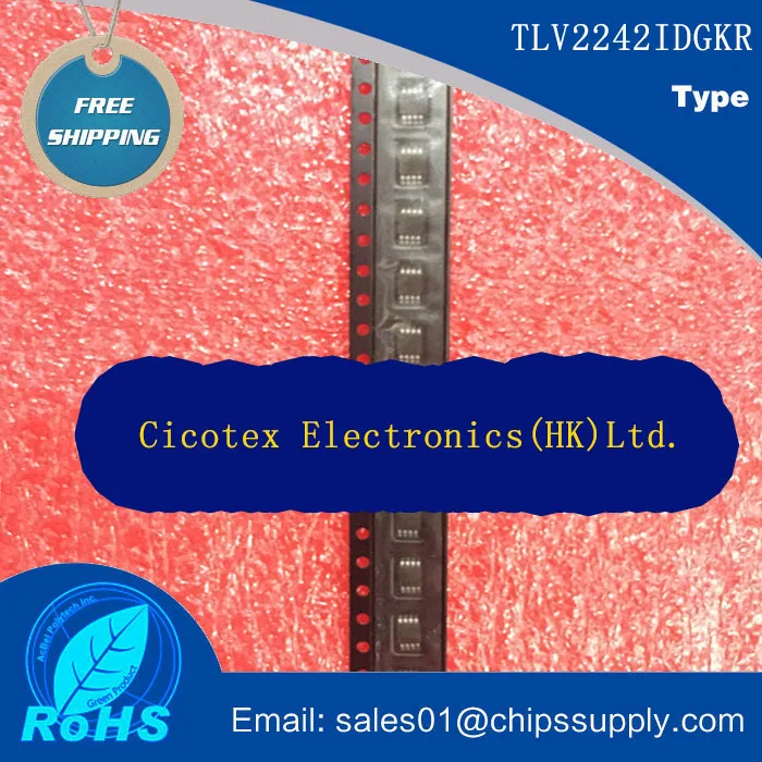 

5 шт./лот TLV2242IDGKR MSOP-8 IC OPAMP GP 5,5 KHZ RRO 8VSSOP