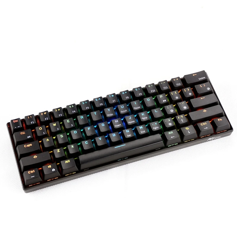 RK61 Беспроводная Bluetooth Механическая игра портативная клавиатура 61 клавиша Rgb