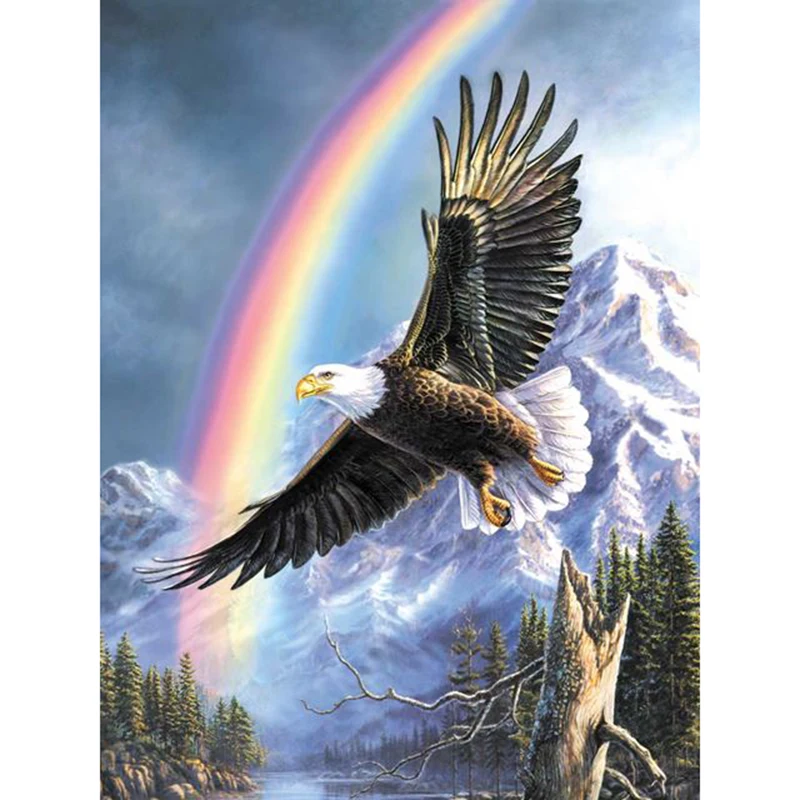 

5D DIY diamond embroidery eagle flying in the sky diamond painting Cross Stitch full square Rhinestone mosaic decoration