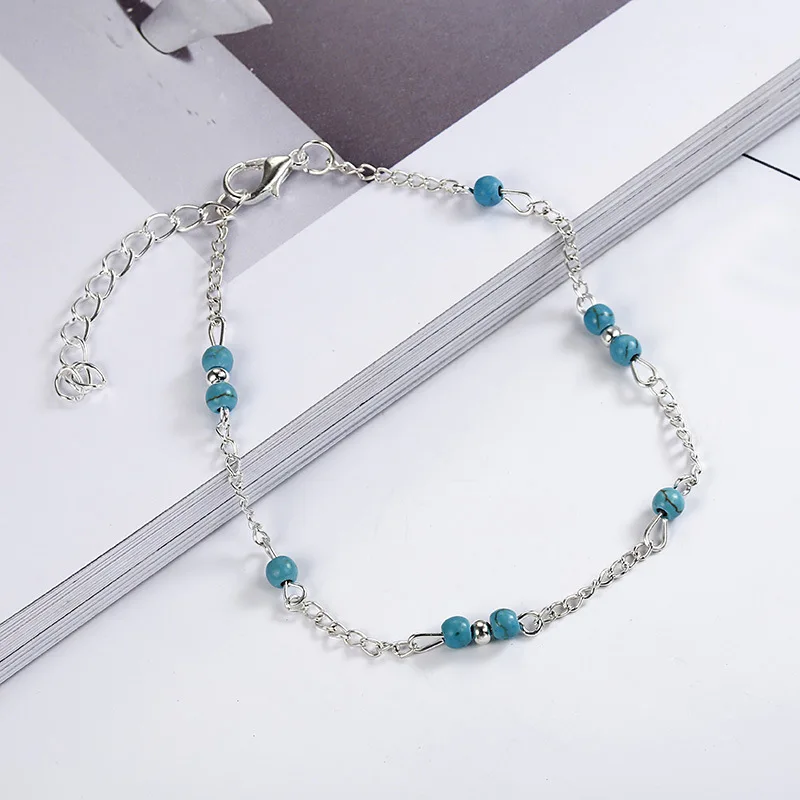 Unique Nice Beads Silver Chain Anklet souvenir Ankle Bracelet Foot Jewelry Fast New Hot Selling jn0434 | Украшения и аксессуары
