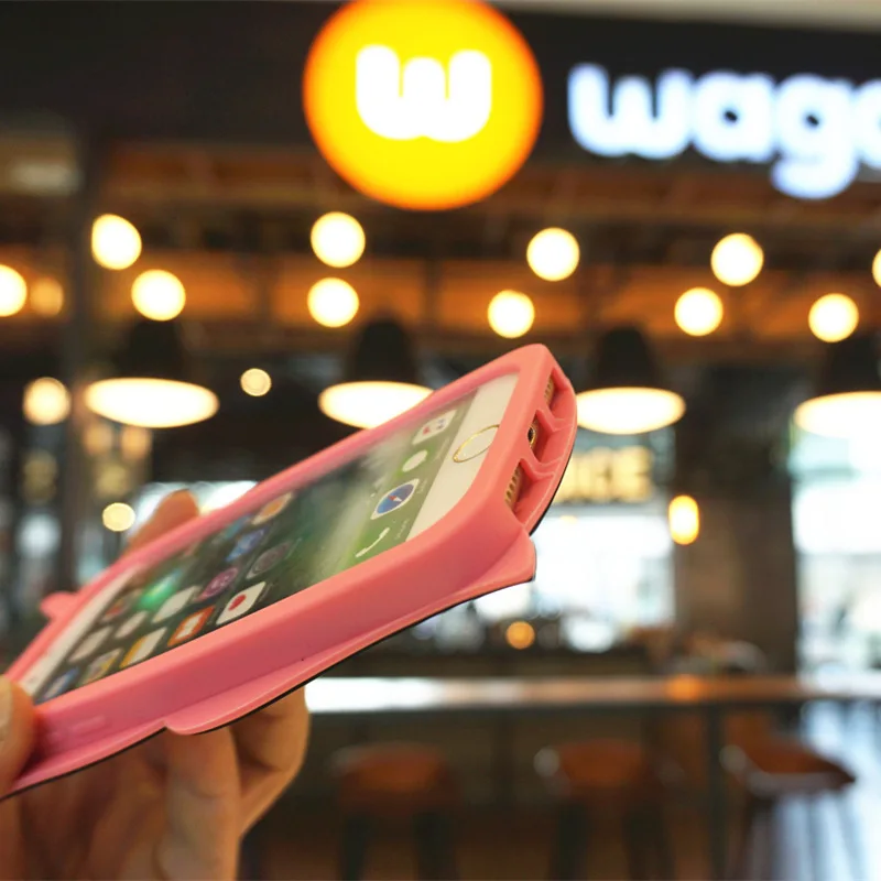 Чехол для Телефона iPhone 7 8 плюс 3D Кремния Моды Единорог Мягкая телефон силиконовый