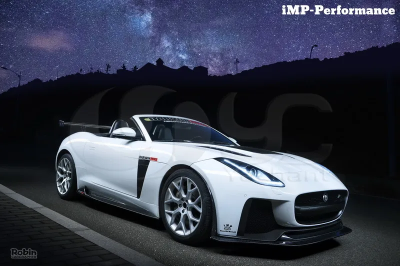 Комплект для тела из углеродного волокна подходит 2016 Jaguar F Type iMP Performance передний