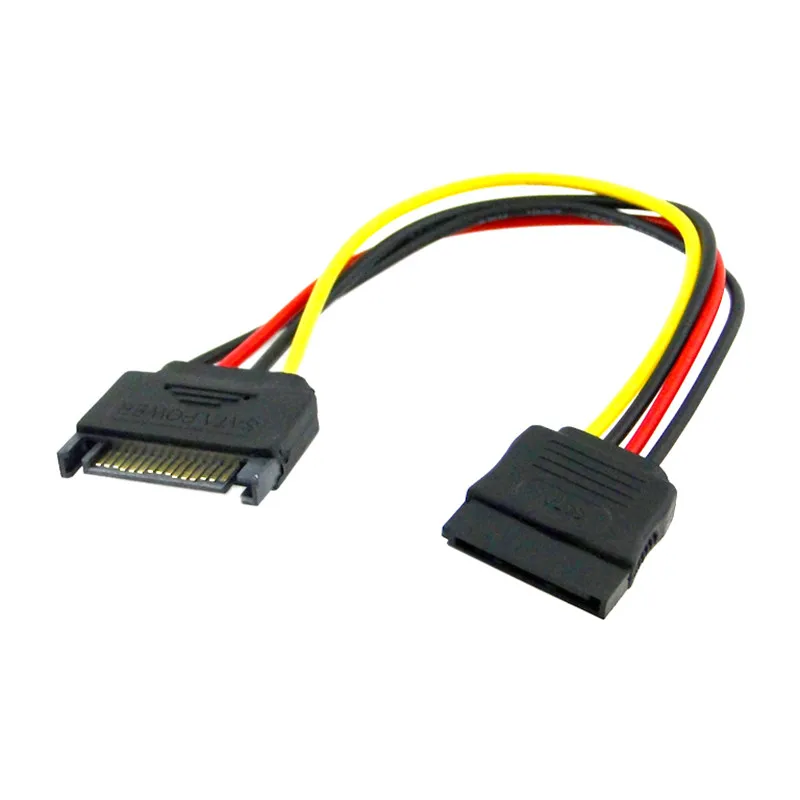 Кабель удлинитель для жестких дисков SATA 15 контактов 20 см|cable sata|sata 15pinpower extension cable |