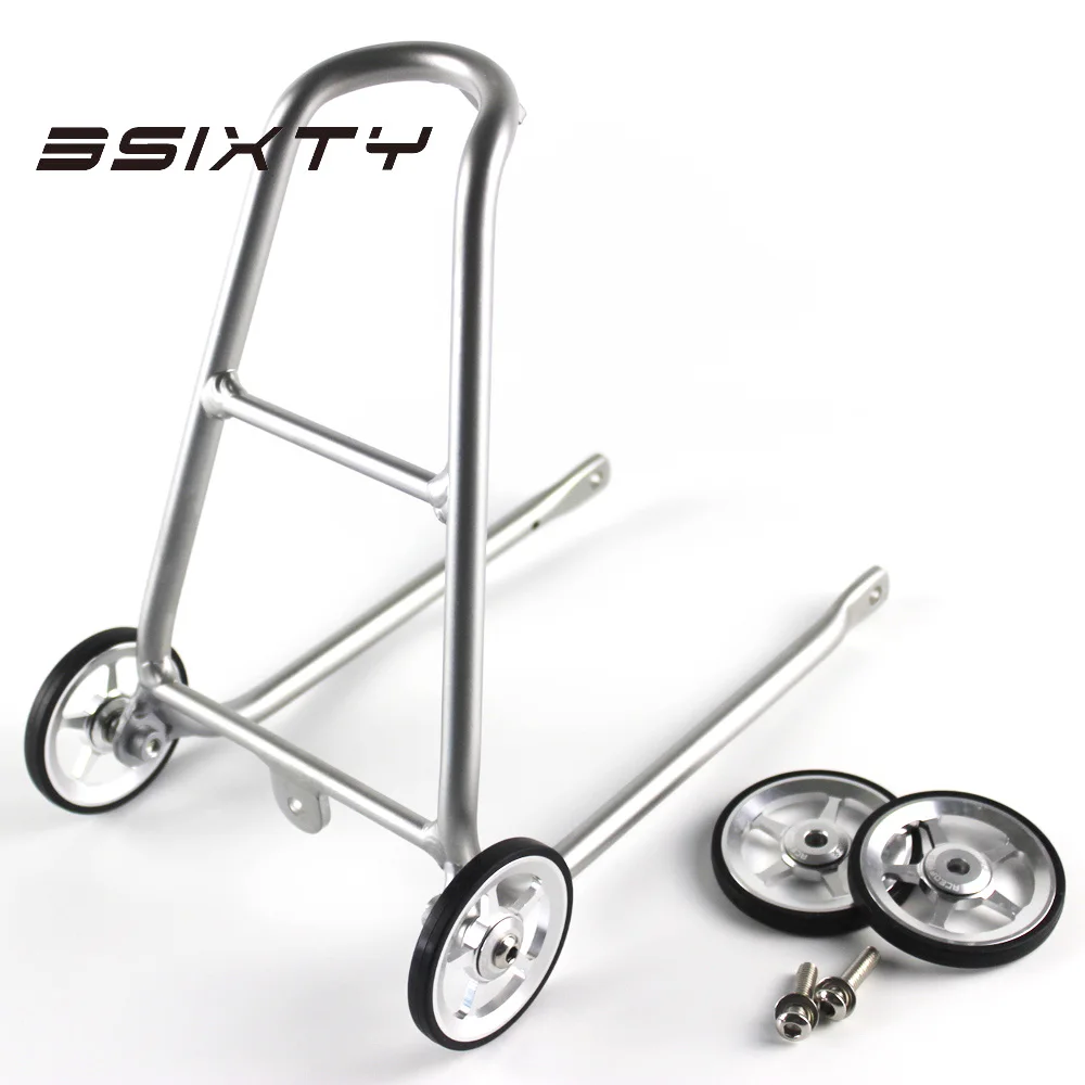 3SIXTY алюминиевый сплав Q Тип задние стойки с Easywheels для Brompton велосипедов багажные переноски