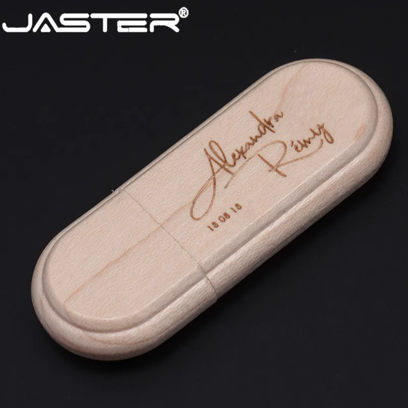 JASTER(более 10 шт. бесплатный логотип) USB 2,0 накопитель 4 ГБ 8 ГБ 16 ГБ 32 ГБ 64 ГБ Usb флеш-накопитель карта памяти Дерево Usb+ коробка свадебный подарок