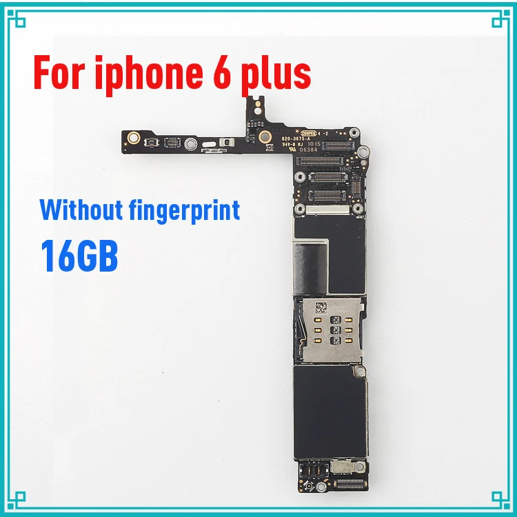 Оригинальная материнская плата для iphone 6 Plus 5 дюйма без fingprint 16 Гб Touch ID 100%
