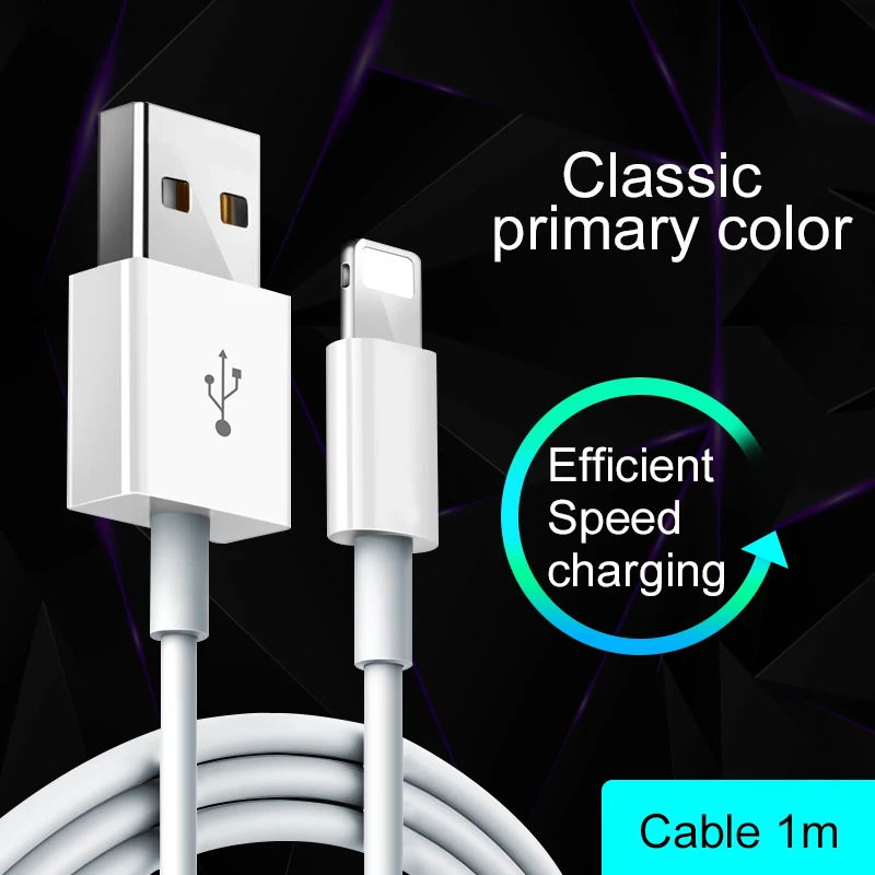 VVKing Зарядное устройство USB кабель для iPhone Lightning X XS Xr 8 7 6 Plus Быстрая зарядка данных