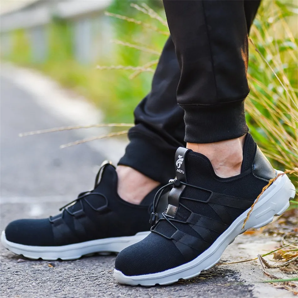 

Men Steel Toe Safety Work Shoes Breathable Sneakers Anti Smashing Slip Resistant Industrial Boots Wearable Protection Footwear