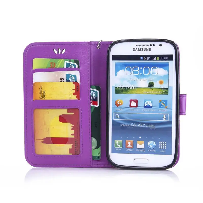 Flip Case For Samsung Galaxy Grand Duos i9082 i9060 i9060i Leather Cover GT-i9082 GT-i9060 GT-i9060i GT-i9128 | Мобильные телефоны