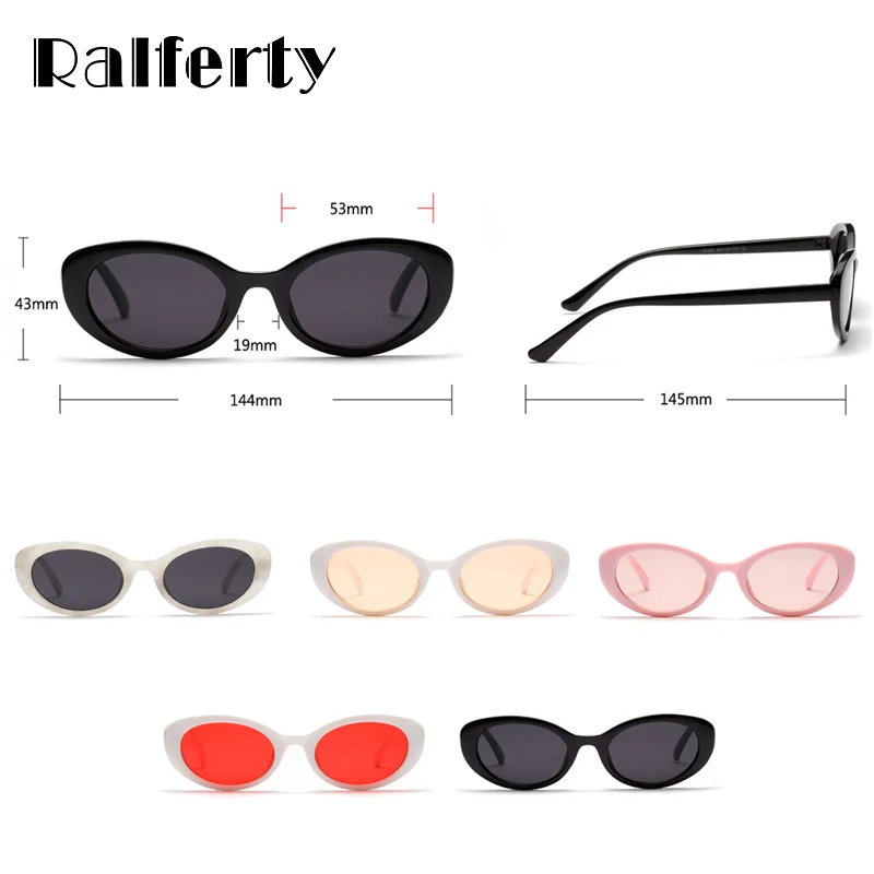 Ralferty 2018 новые Овальные Солнцезащитные очки женские роскошные брендовые