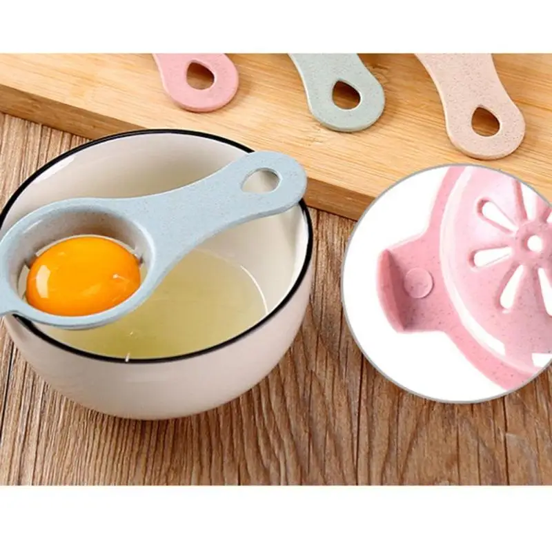 1 ПК Разделитель желтка инструмент для яиц вителлус гель делители поглощение яйца готовка пшеница солома А45 вкл.