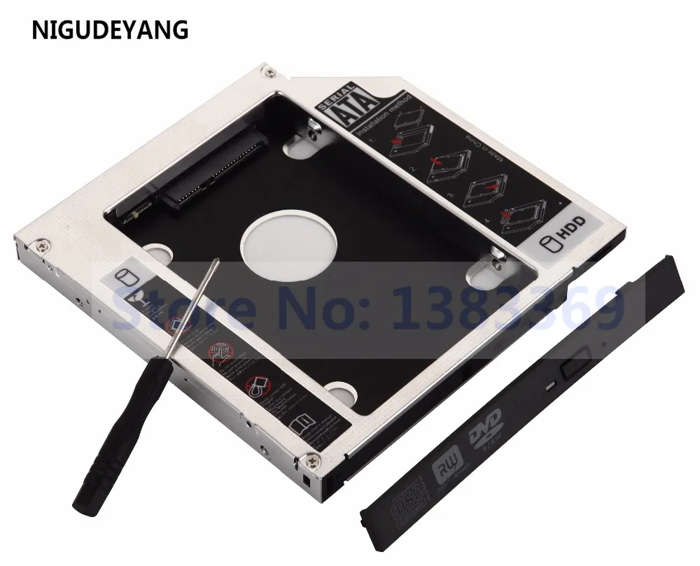 NIGUDEYANG 12 7 мм SATA 2-й жесткий диск SSD HDD HD Caddy адаптер Bay для HP ProBook 4540s 4545s заменить GT30L GT30N
