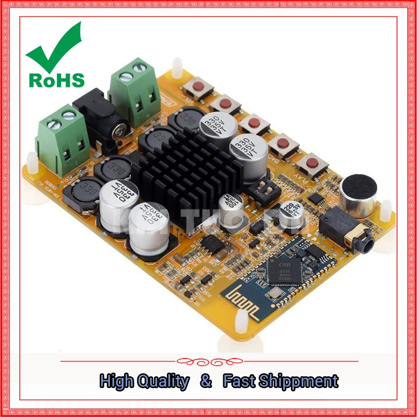 TDA7492 Bluetooth-совместимая Плата усилителя мощности 4 0 2*50 Вт Цифровой усилитель