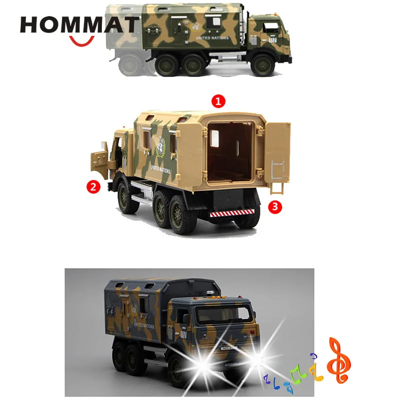 HOMMAT моделирование 1:32 КАМАЗа военный автомобиль силы грузовик автомобиль литой игрушечный автомобиль модель подарочные Машинки Игрушки для детей
