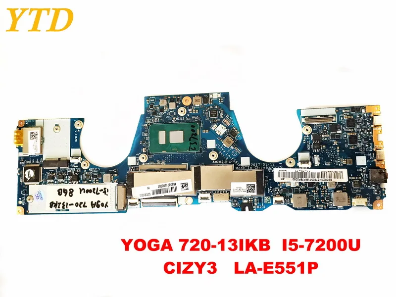 

Original for Lenovo yoga 720-13ikb laptop motherboard YOGA 720-13IKB I5-7200U CIZY3 LA-E551P tested good free shipping
