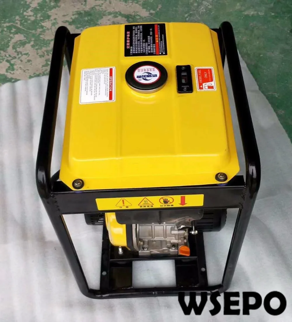 WSE-4KW дизель DC Батарея зарядки генератор применяется для автомобиля/Грузовик кондиционер, 24 В AC генераторная установка с ручным/Estart