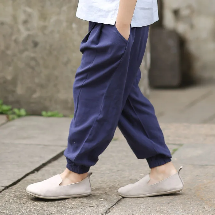 Navy pants Древний китайский костюм Hanfu мальчиков Костюмы для традиционного китайского танца костюмы летние древней китайской династии Тан костюм сценическая одежда DQS1431 - Цвет: Navy pants