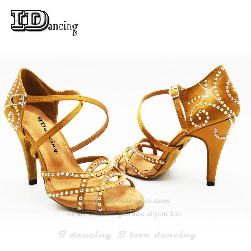 Salsa Latin Dancing Shoes Women Ballroom Rhinestone Party Waltz Sneakers Dance Ladies Wholesale Hot sale JuseDanc | Спорт и