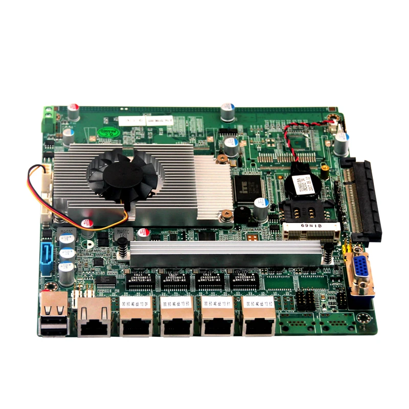 Материнская плата брандмауэра с процессором J1800/J1900 4 Гб ОЗУ 1 * COM LAN USB2.0