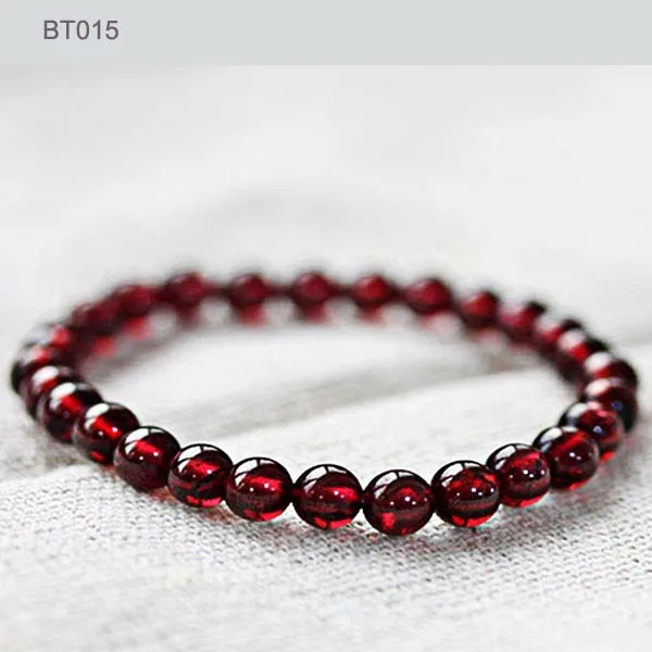 Starbeauty Luxury AAA Grade Red Garnet Bracelet Charm Beaded Bracelets &amp Bangles Healthy for Women Men Jewelry | Украшения и