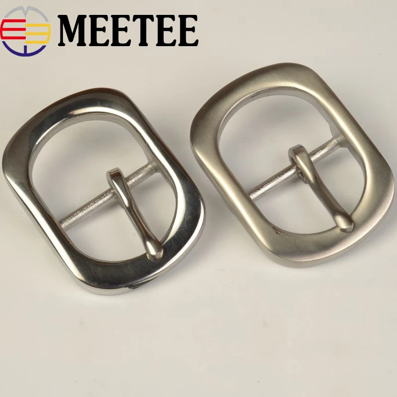 Meetee, 40 мм, высокое качество, нержавеющая сталь, булавки, пряжки, мужской ремень, пряжка, голова, сделай сам, ручная, кожа, ремесло, для досуга, Декор, аксессуары, AP191