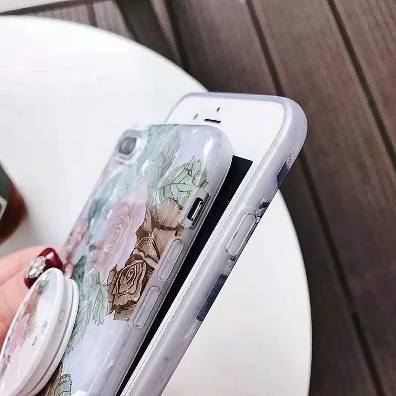 Модный чехол для телефона с раковиной iphone XS Max XR X 6 6S 7 8 Plus расширяющейся
