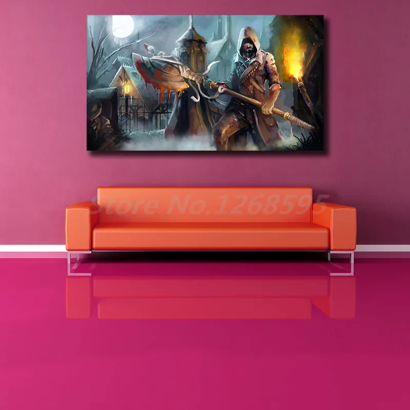 Bloodborne Jogo Wallpaper Wall Art Canvas Poster And Print Painting Decorative Picture For Office Living Room Home Decor | Дом и сад